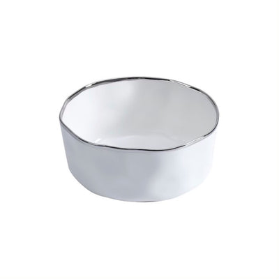 BOWL MEDIANO 8 × 4 - BLANCO/PLATA BOWL MEDIANO 8 × 4- BLANCO/PLATA
