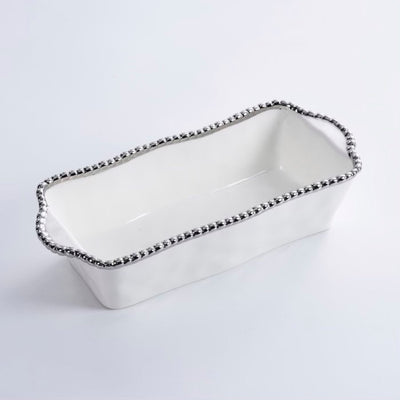 MOLDE DE HORNO PARA PAN - BLANCO/PLATA MOLDE DE HORNO PARA PAN - BLANCO/PLATA
