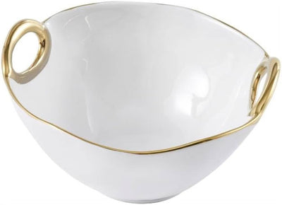 BOWL PEQUENO-BLANCO/DORADO