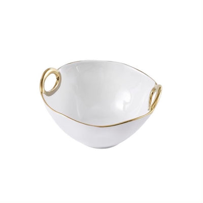 BOWL PEQUENO-BLANCO/DORADO