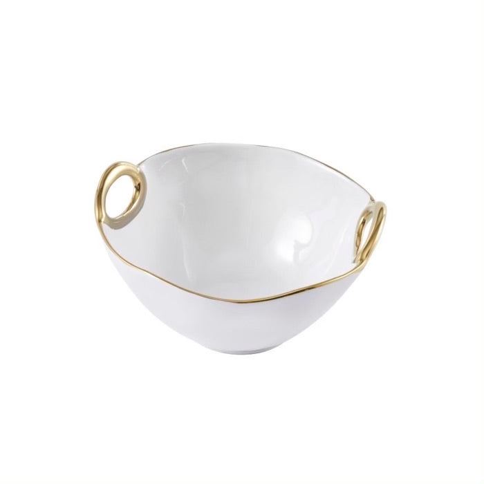 BOWL PEQUENO-BLANCO/DORADO