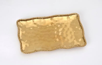 PLATO MEDIANO/DORADO 14.25" x 8" x 1 PLATO MEDIANO - DORADO 14.25" x 8" x 1