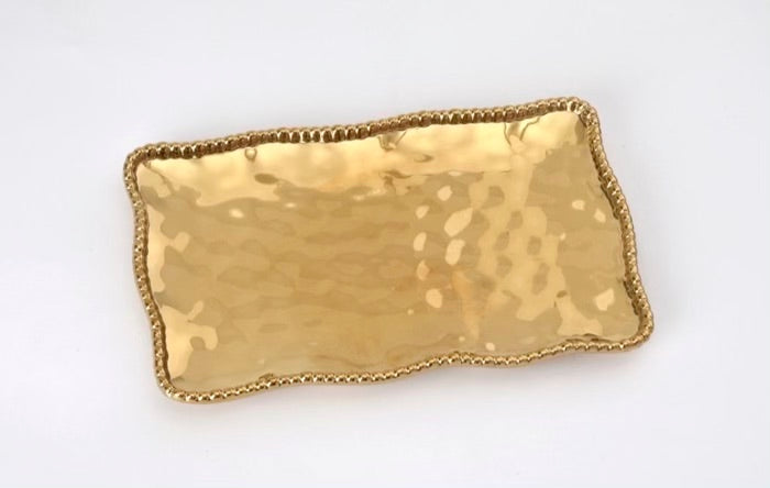 PLATO MEDIANO/DORADO 14.25" x 8" x 1 PLATO MEDIANO - DORADO 14.25" x 8" x 1