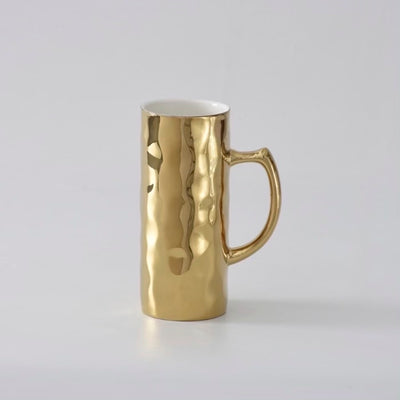 JARRA DE PORCELANA 16OZ-BLANCO/DORADO JARRA DE PORCELANA 16OZ-BLANCO/DORADO