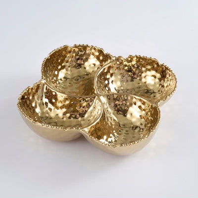 PAMPA BAY BOWL DE PORCELANA 4 SECCIONES, DORADO 9 X 9 X 2.5 PULGADAS PAMPA BAY BOWL DE PORCELANA 4 SECCIONES, DORADO 9 X 9 X 2.5 PULGADAS