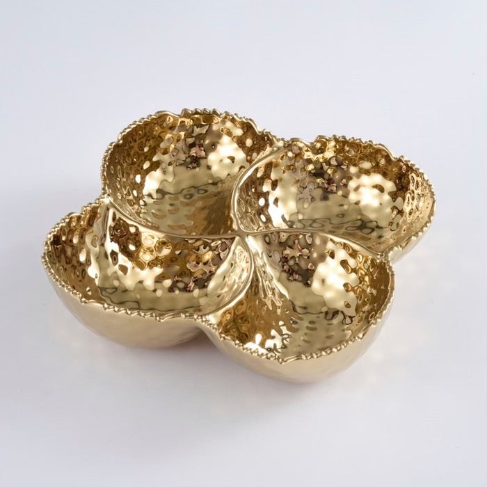 PAMPA BAY BOWL DE PORCELANA 4 SECCIONES, DORADO 9 X 9 X 2.5 PULGADAS PAMPA BAY BOWL DE PORCELANA 4 SECCIONES, DORADO 9 X 9 X 2.5 PULGADAS