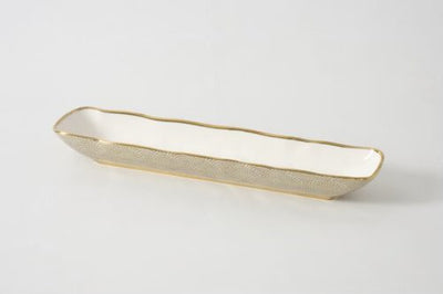 SENSU BANDEJA PARA GALLETAS DORADO CON BLANCO