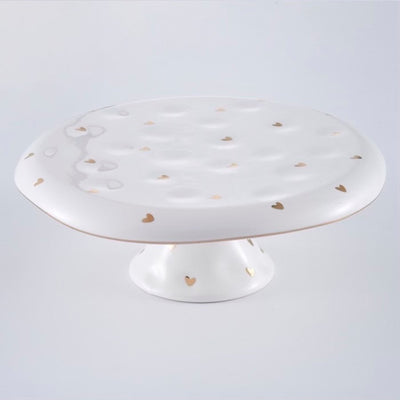 BASE PARA DULCES DE CORAZONES - BLANCO/DORADO BASE PARA DULCES DE CORAZONES - BLANCO/DORADO