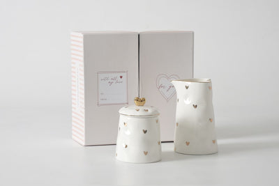 HEART TO HEART SET DE AZUCARERO Y CREMALLERA
