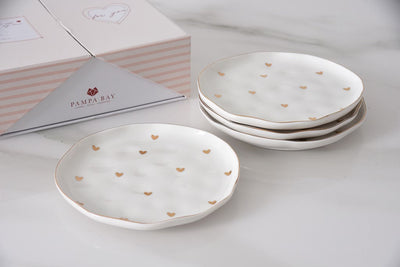 HEART TO HEART SET DE PLATOS PARA ENSALADA 7” D x 0.5”