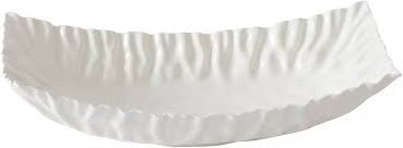 MASCALI BIANCA BANDEJA CENTRO DE MESA  20” x 9” x 5”