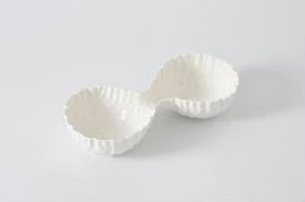 BOWL PARA SERVIR DE  2 SECCIONES-BLANCO 14” x 6” x 3” BOWL PARA SERVIR DE  2 SECCIONES-BLANCO 14” x 6” x 3”