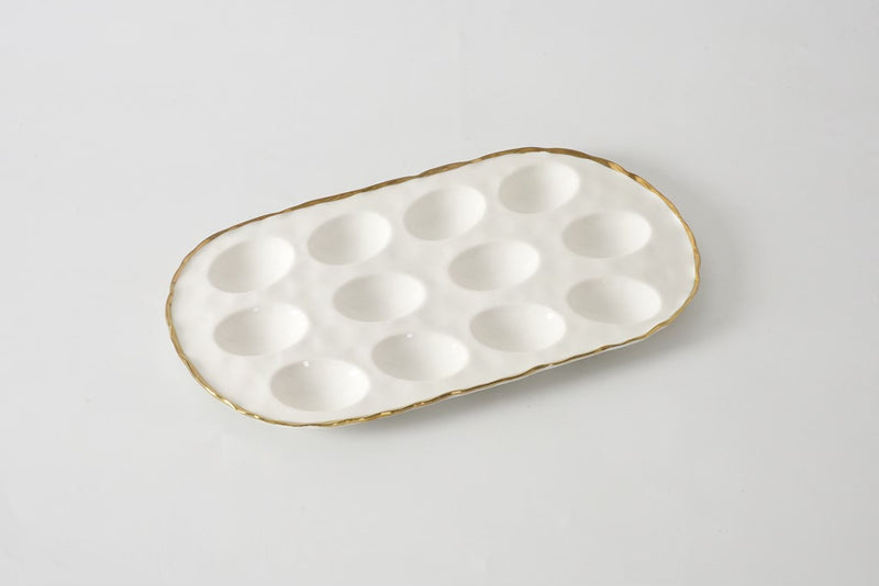 PORTOFINO BANDEJA OVALADA PARA HUEVOS 14.5”  x 7.75” x 1”