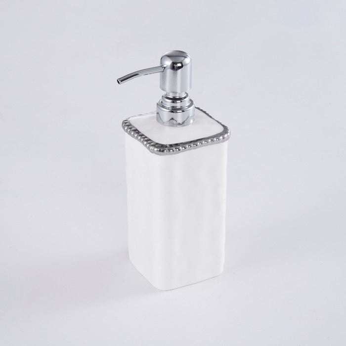 DISPENSADOR DE JABOR LIQUIDO-BLANCO/PLATA DISPENSADOR DE JABOR LIQUIDO-BLANCO/PLATA