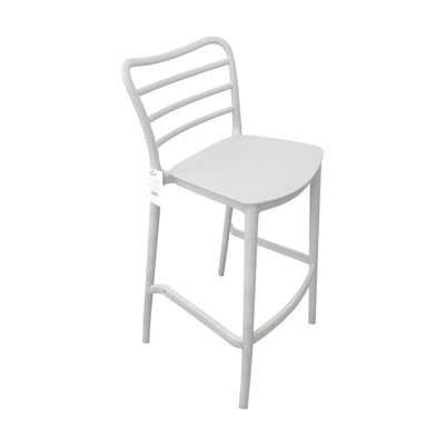 SILLA DE BAR BLANCA