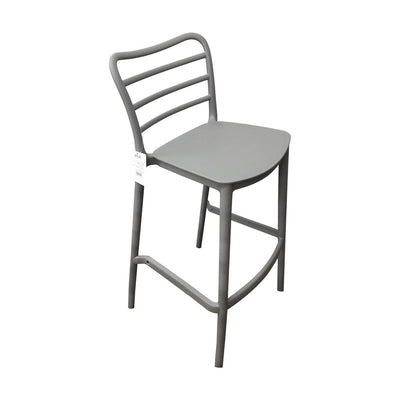 SILLA DE BAR GRIS