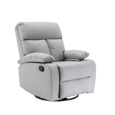 SOFA RECLINABLE GRIS CLARO