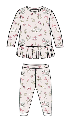 PIJAMA MANGA LARGA PARA BEBE PEARS 12-18