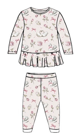 PIJAMA MANGA LARGA PARA NIÑA PEARS 2-3
