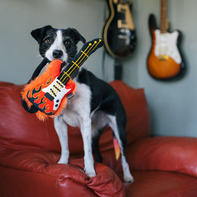 PLAY PELUCHE PARA MASCOTAS - GUITARRA ELÉCTRICA