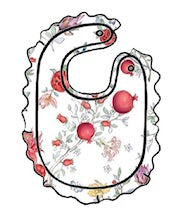BABERO BORDADO POMEGRANATES NB-OS