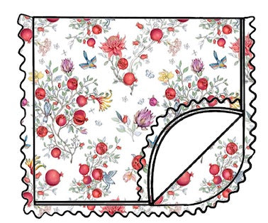 FRAZADA BORDADA 75X75CM