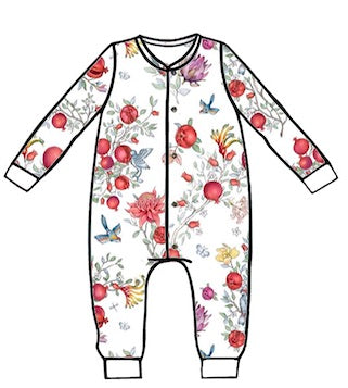 ROMPER MANGA LARGA POMEGRANATES 1-3