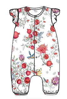 ROMPER MANGA CORTA POMEGRANATES 3-6