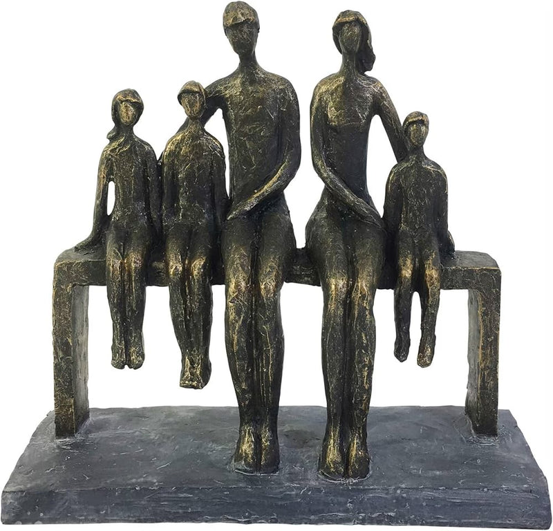 ESCULTURA FAMILIA 10"-BRONZE