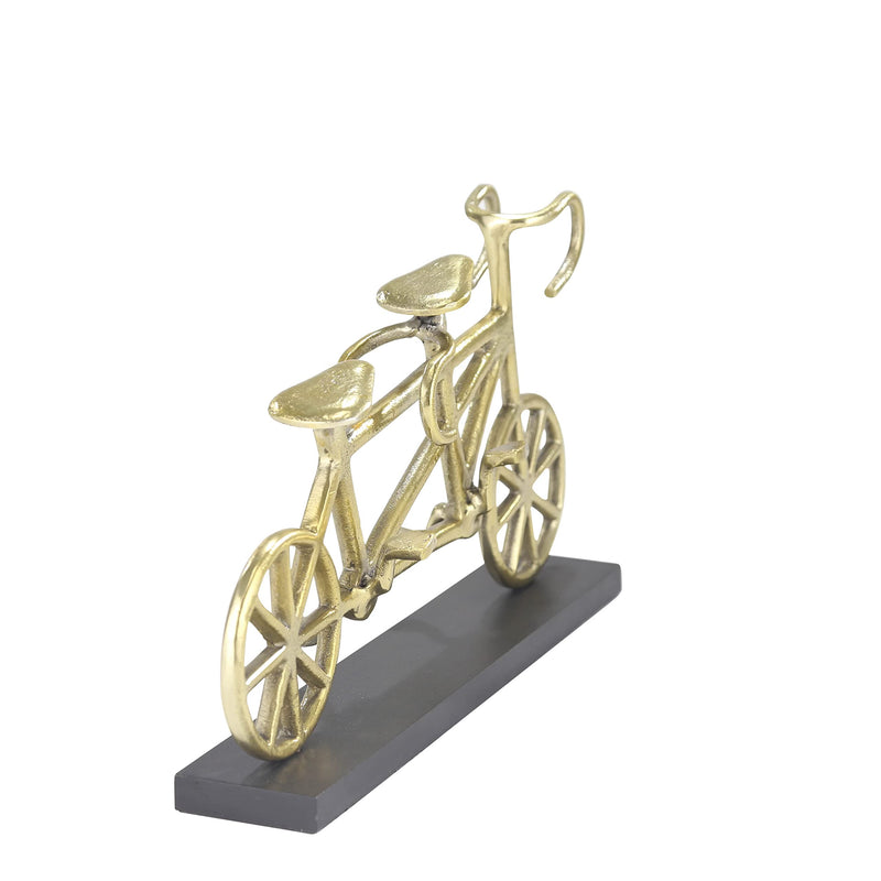 ESCULTURA BICICLETA-DORADO/NEGRO ESCULTURA BICICLETA-DORADO/NEGRO