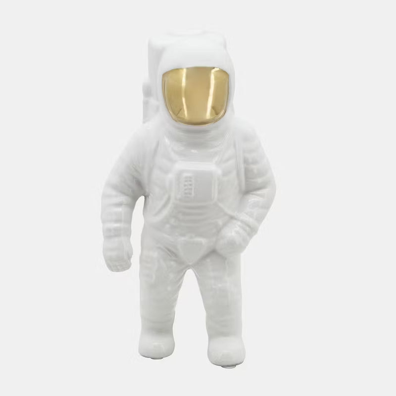 ESTATUA DE ASTRONAUTA BLANCO