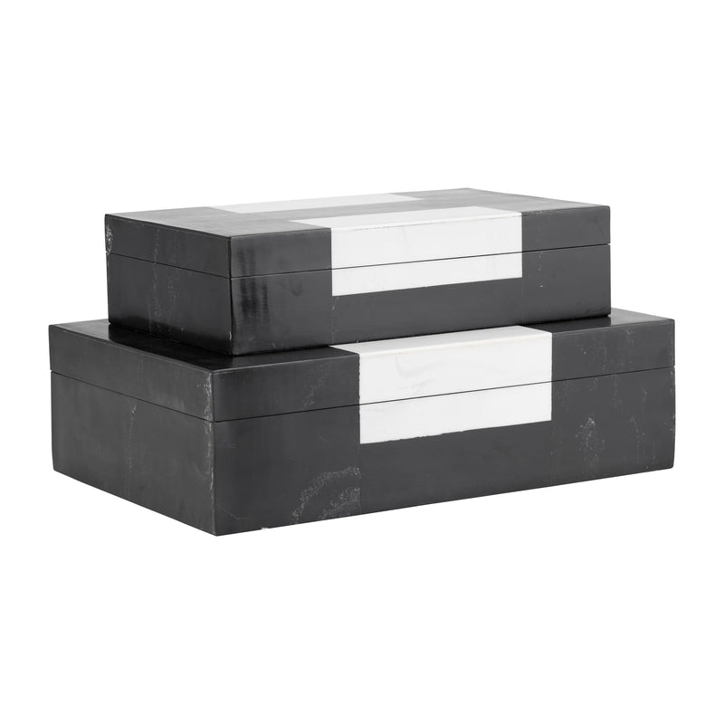 CAJA 10" H, NEGRO/BLANCO CAJA 10" H, NEGRO/BLANCO