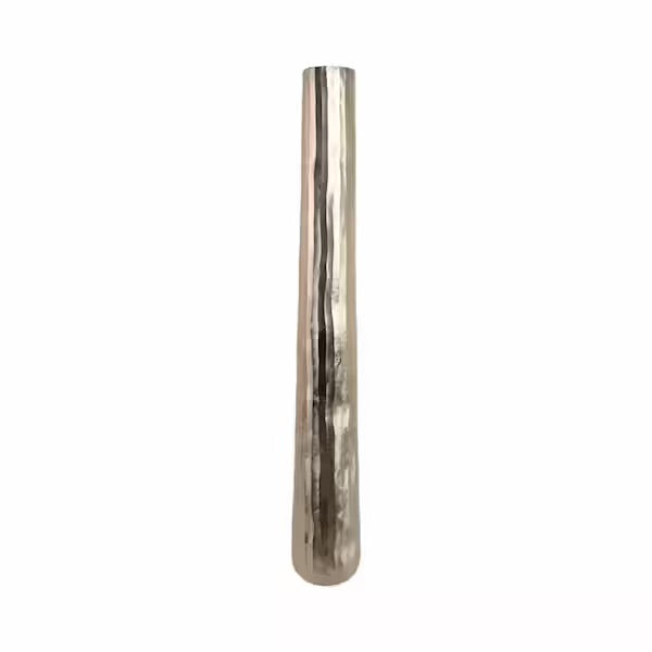 JARRÓN DE PISO DE METAL GRABADO 58"-SILVER