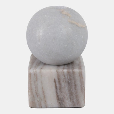 CANDELABRO BALL ON CUBE 5X3"-MULTICOLOR