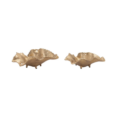 SET DE BANDEJAS HOJAS DELIA 2 PCS 12/14"
