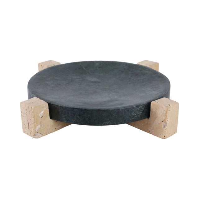 BANDEJA ARECHER LARGEE 15"-MARBLE AND TRAVERTINE
