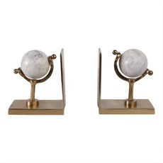 SET DE SUJETALIBROS GLOBO HENRICO 11" 2 PCS-GOLD