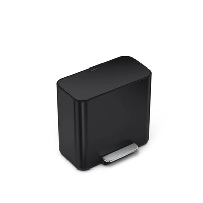 15L BASURERO CON DOBLE COMPARTIMENTO-BLACK