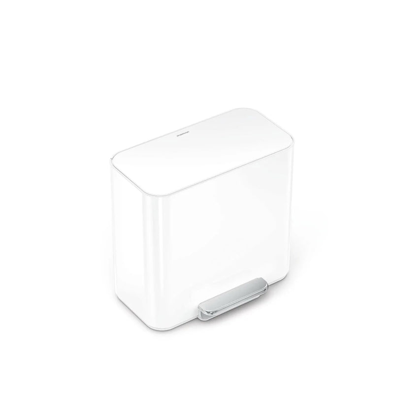 15L BASURERO CON DOBLE COMPARTIMENTO-WHITE