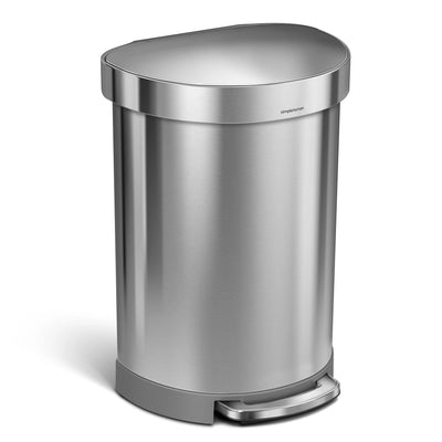6L BASURERO SEMIREDONDO -MATTE GOLD STEEL