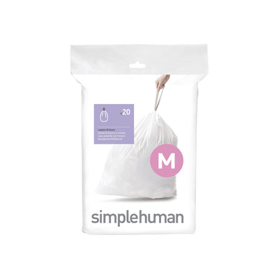BOLSAS DE BASURA CON AJUSTE PERSONALIZADO  INDIVIDUALES CODIGO M-BLANCO