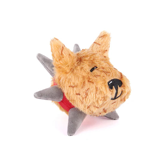 SPIKED JUGUETE PARA PERRO - MARRON