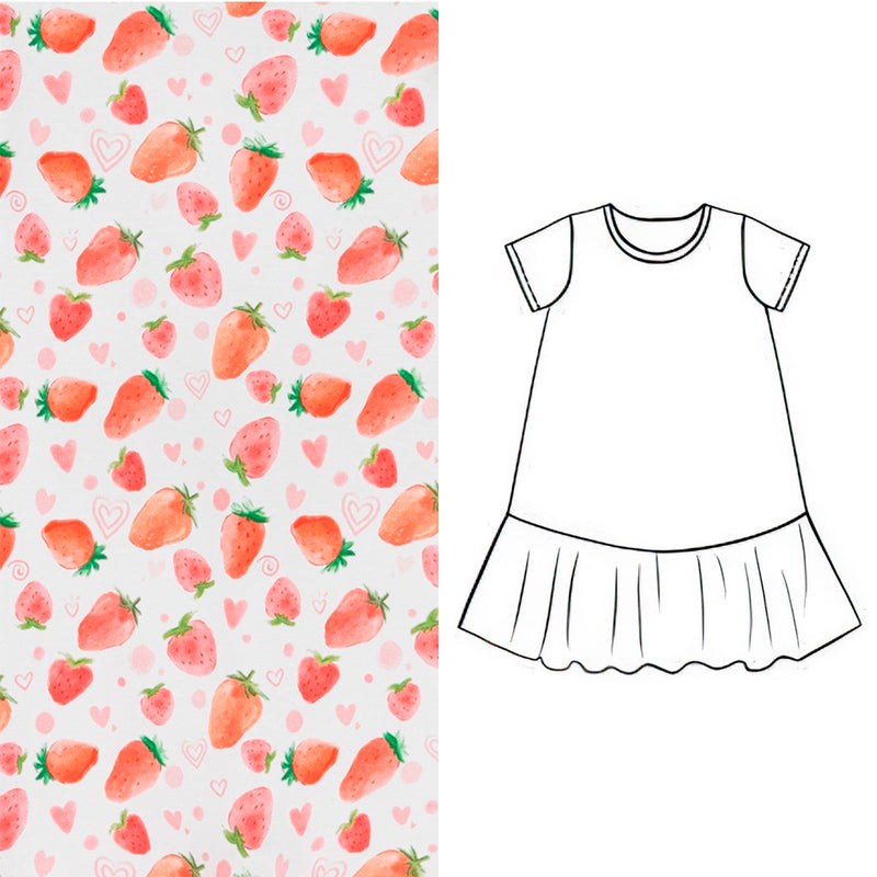 PIJAMA-VESTIDO CORTO - STRAWBERRIES