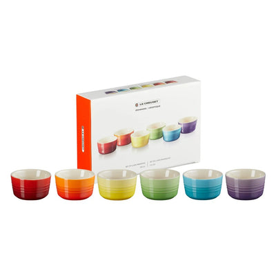 MINI RAMEQUINES ARCOIRIS DE 100 ML X6