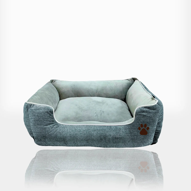 CAMA PARA MASCOTAS GRIS AZUL - TALLA S (50*40*18cm)