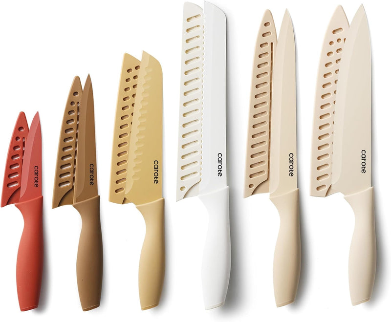 CAROTE SET DE CUCHILLO CON BASE 12 PCS