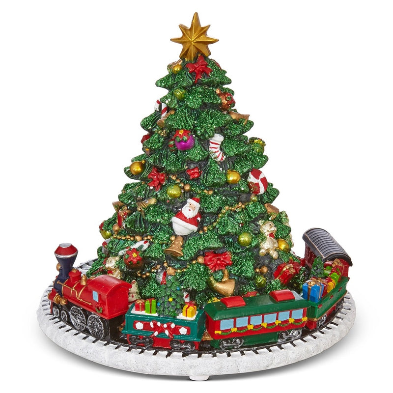 ADORNO DE ÁRBOL DE NAVIDAD MUSICAL CON TREN