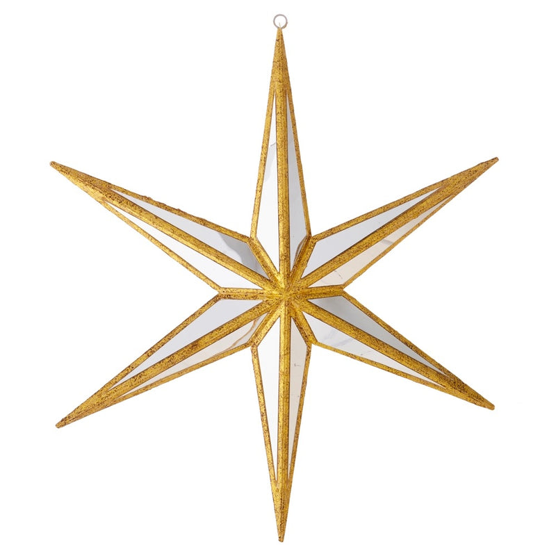 ESCULTURA DE ESTRELLA  DE 12"-DORADO