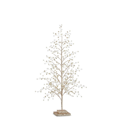 ÁRBOL DE CHAMPÁN DE CRISTAL DE 58 CM