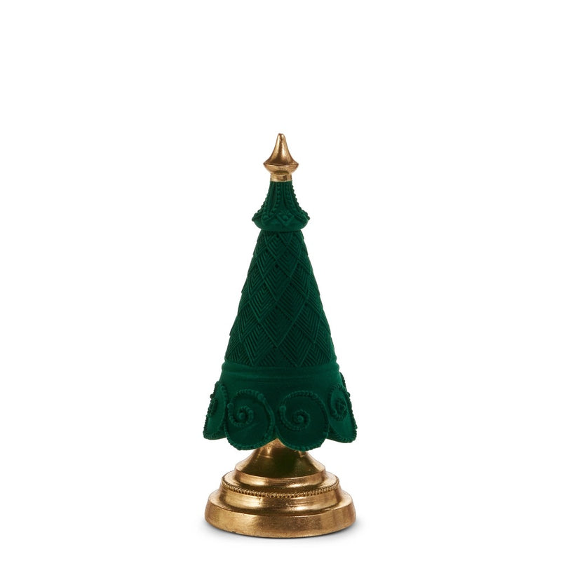 ARBOL NAVIDEÑO FLOCKED 11.5"-GREEN